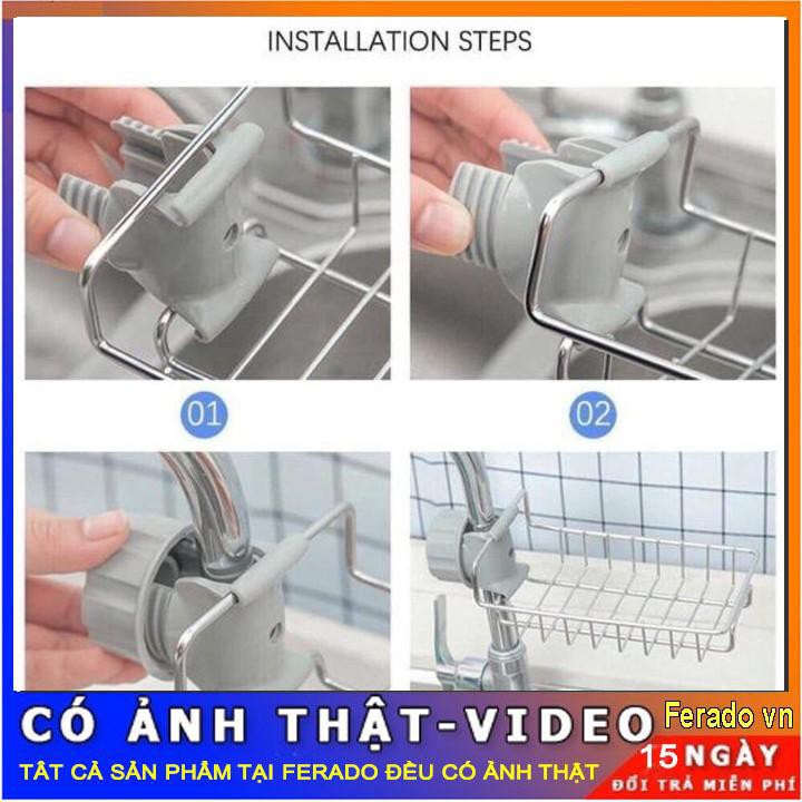 GIÁ ĐỂ ĐỒ BỒN RỬA MẪU MỚI BẰNG THÉP KHÔNG GỈ