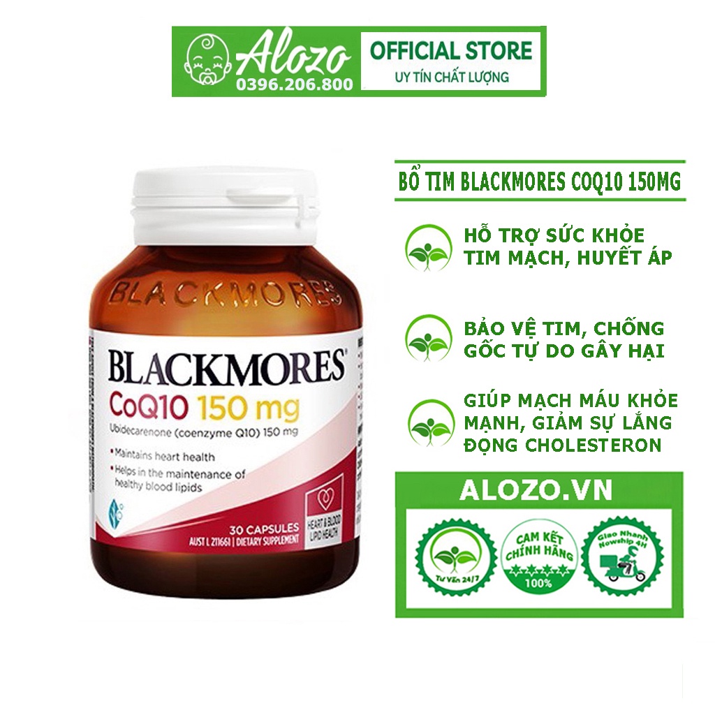 Viên Uống bổ tim CoQ10 150mg Blackmores Của Úc 30 viên