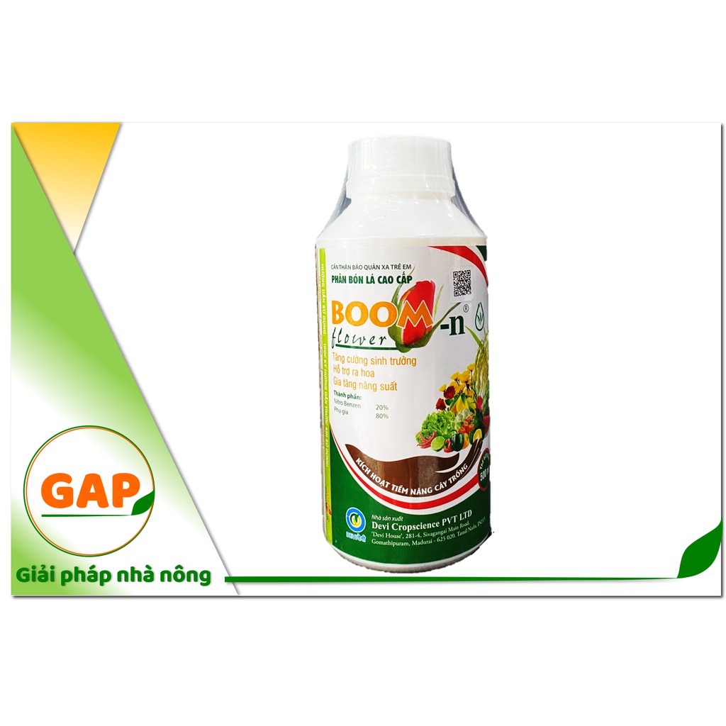 Chai BOOM FLOWER 500ml Phân bón lá cao cấp Lộc Trời