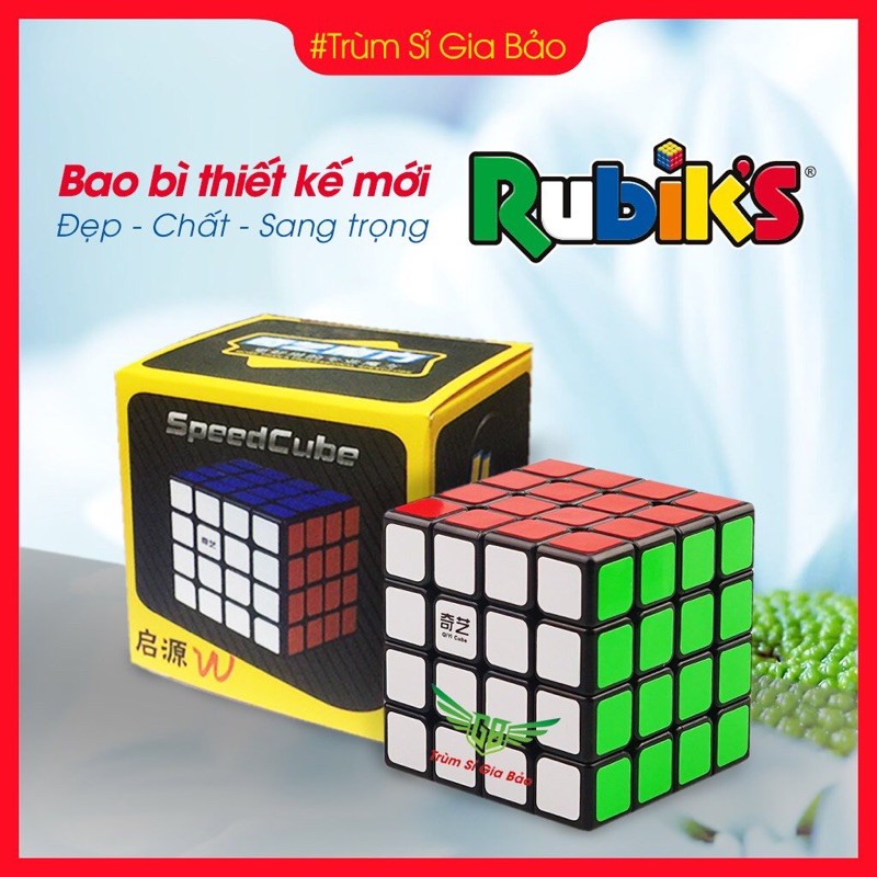 Rubik 4x4 Qiyi Sail W Rubic 4 Tầng Giá Rẻ Khối Lập Phương Ma Thuật Xoay Siêu Mượt , Lõi Cứng Cáp.