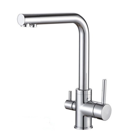 Vòi Rửa Bát 3 Đường Nước Tích Nóng Lạnh - Đồng KOREA