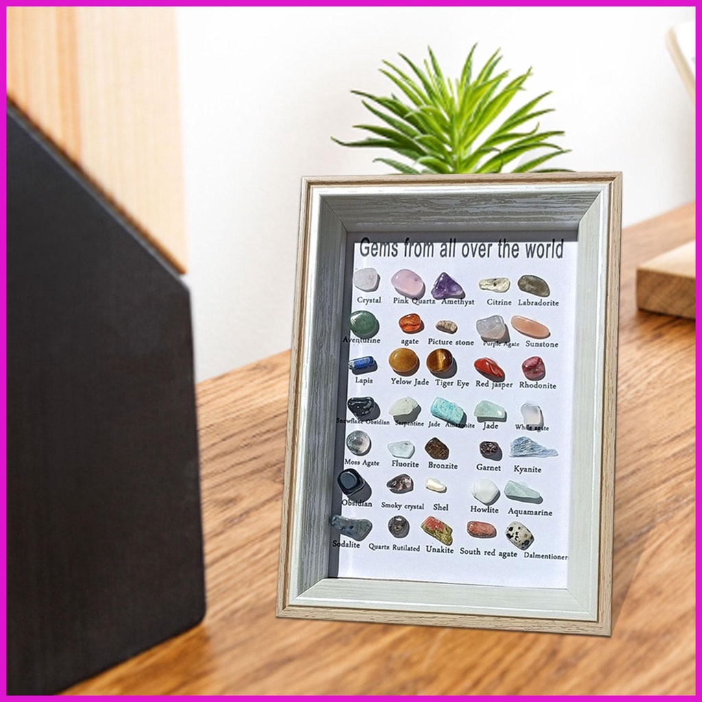 Bộ Sưu Tập Đá Quý Và Khoáng Sản 35 Mẫu Đá Năng Lượng lyuvn