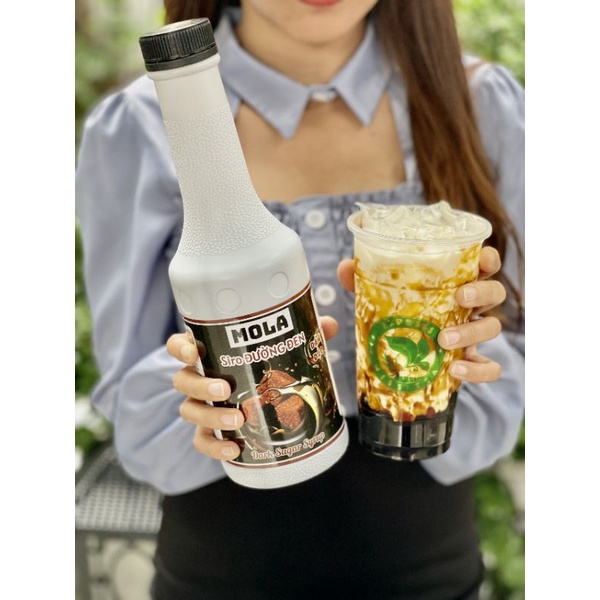 Siro Đường Đen Đậm Đặc Mola Chai 1.5kg - Pha Chế Sữa Tươi Trân Châu Đường Đen siêu ngon-Nguyên Liệu Trà Sữa CRICKET