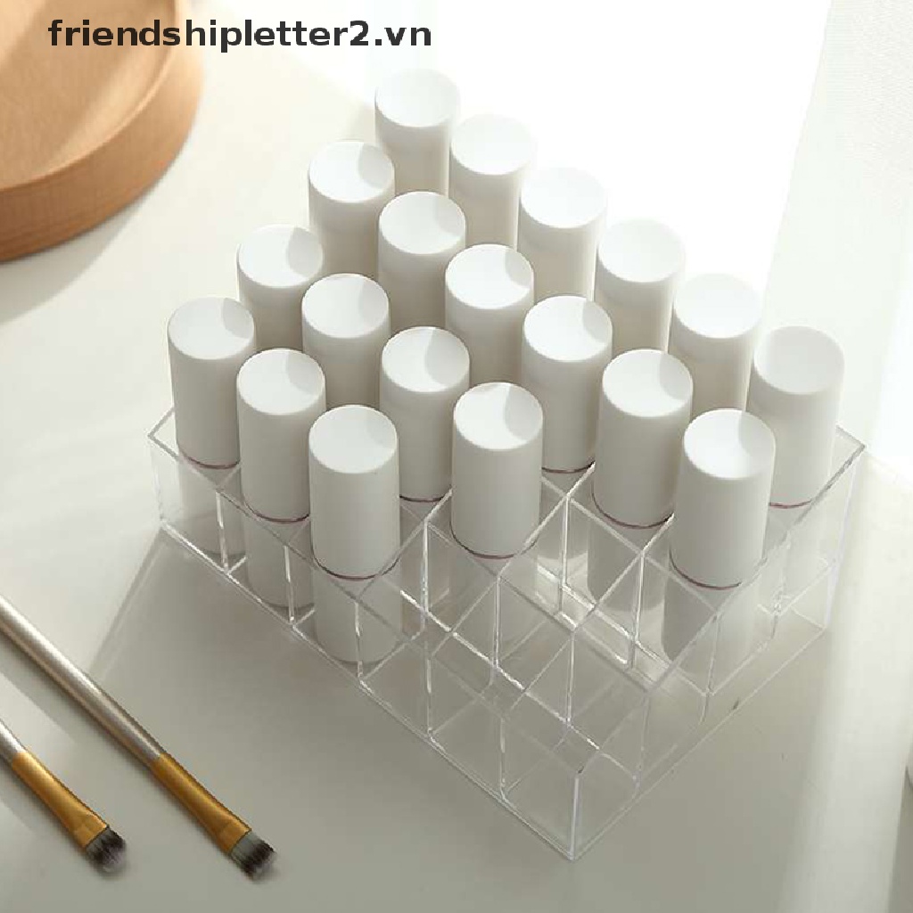Kệ Trưng Bày Son Môi Bằng acrylic Trong Suốt 16 / 24