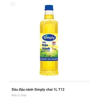Dầu đậu nành simply chai 1 lít