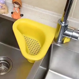Rổ Nhựa Hình Tam Giác Dạng Lưới Lọc Rác Bồn Rửa Chén giao màu ngẫu nhiên