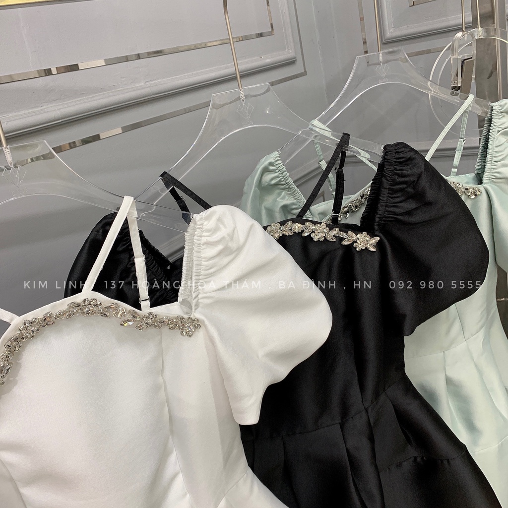Váy Cổ Đá Yếm Tiểu Thư Một Lớp TKCC  - Kim Linh Shop