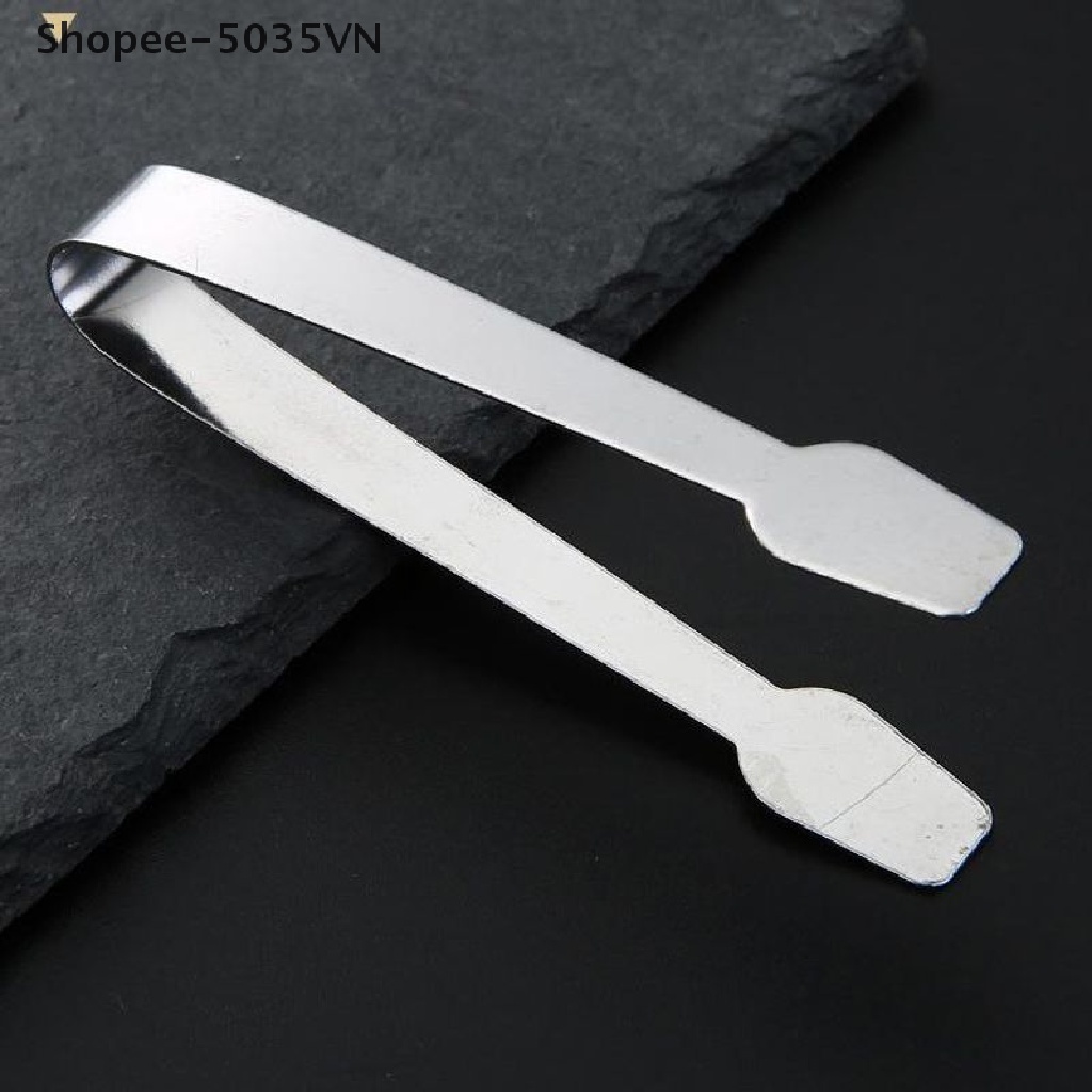 1 Kẹp Gắp Đá Viên Mini Bằng Thép Không Gỉ Tiện Lợi