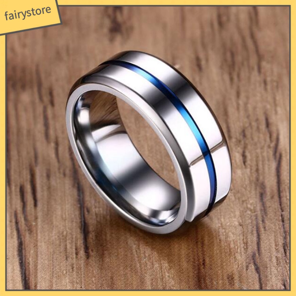 Nhẫn Hợp Kim Màu Trơn Thiết Kế Đơn Giản Cho Nam Và Nữ