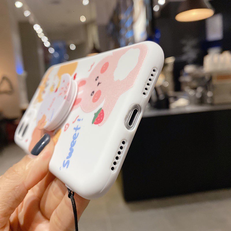 Ốp điện thoại Wss8 silicon có giá đỡ cho IPhone 6 6splus 12 12 promax 7 8 Plus SE X XS XR XS MAX 11 11 pro 11 promax