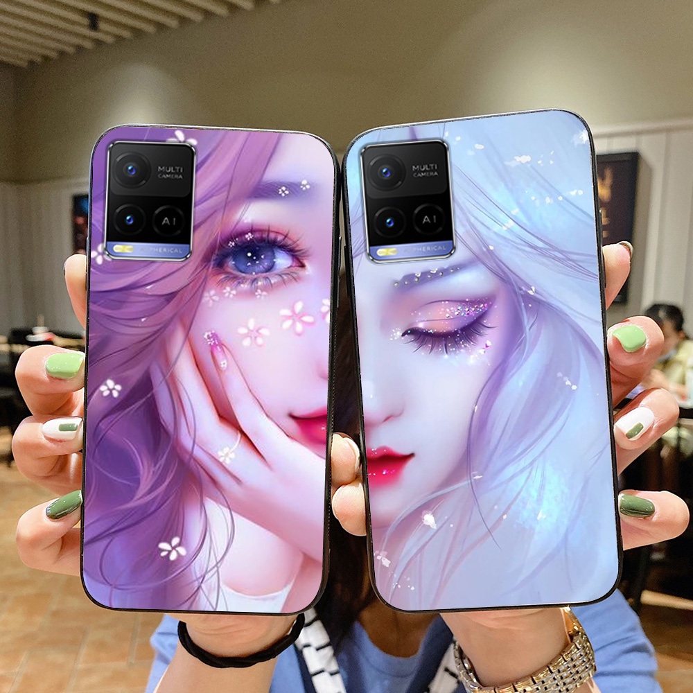 Ốp lưng điện thoại vivo y21 / y21s / y33s in hình phong cách nữ sang chảnh