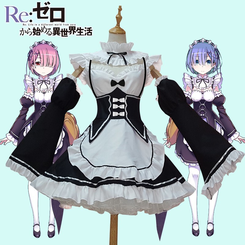 Bộ Đồ Hóa Trang Nhân Vật Anime Re: Zero Kara Hajimeru Isekai Seikatsu Rem Ram