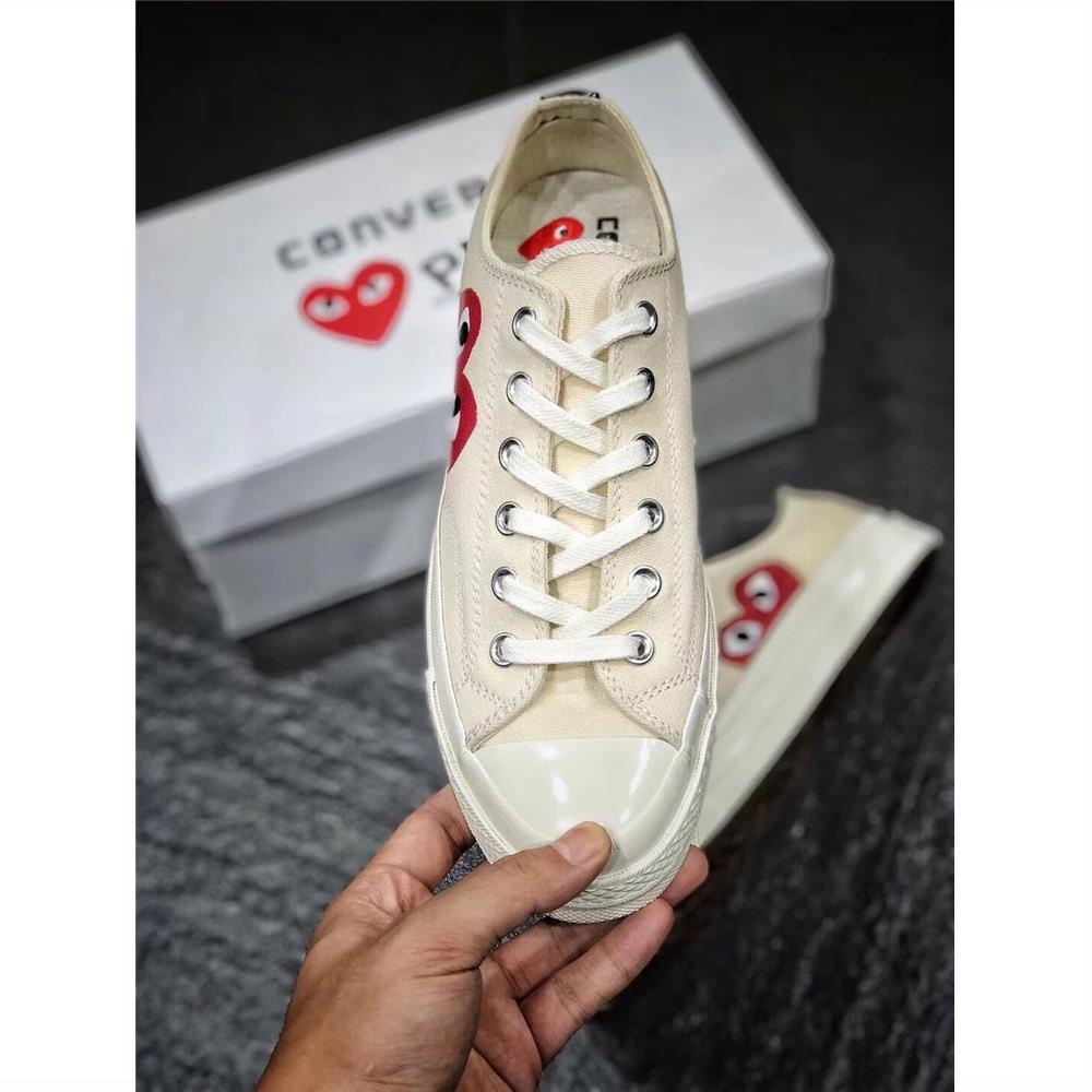 Giày Converse7556 N280260Giày thể thao Canvas đế bằng màu trắng đen phong cách cổ điển 1970s