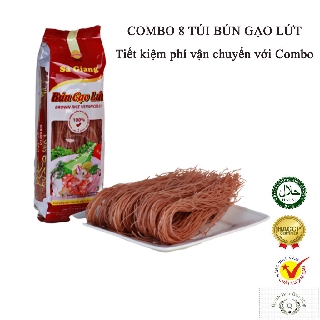Bún gạo lứt Sa Giang 200g - Combo 8 túi