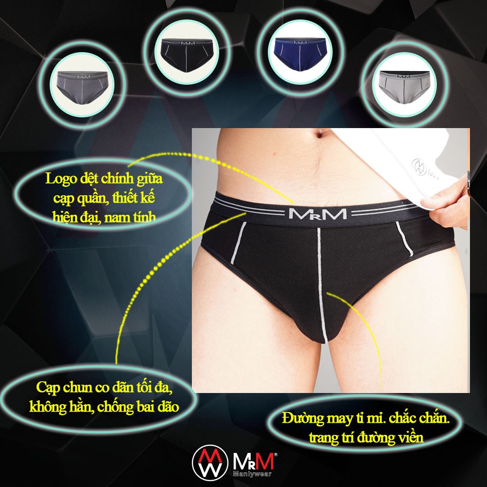 Quần lót nam sợi tre tự nhiên kháng khuẩn thấm hút mồ hôi - MRM Manlywear - CB3TGCT