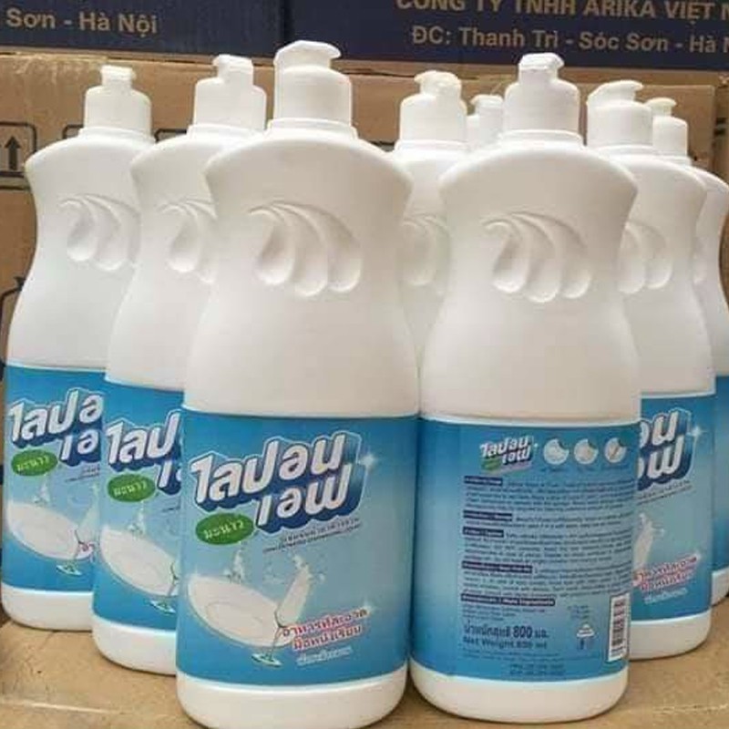 Nước rửa chén bát Lipon Thái Lan chai 800ml, dầu rửa bát hàng chuẩn công ty GD289