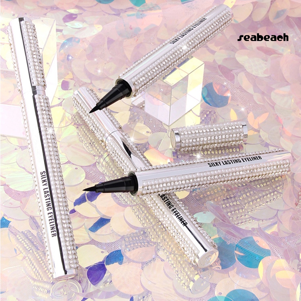 Shiny Rhinestone Silky Waterproof Non Smudge Fast Drying Eyeliner Eyelash Pencil | BigBuy360 - bigbuy360.vn