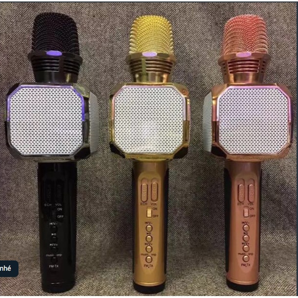 Micro Karaoke SD-10 Kèm Loa Bluetooth Cao Cấp, Micro Bluetooth 3in1 - Hiệu Chỉnh Được Bass Treble Ấn Tượng