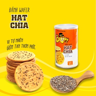 Bánh Wafer Hạt Chia Mr.Crôôp 88G