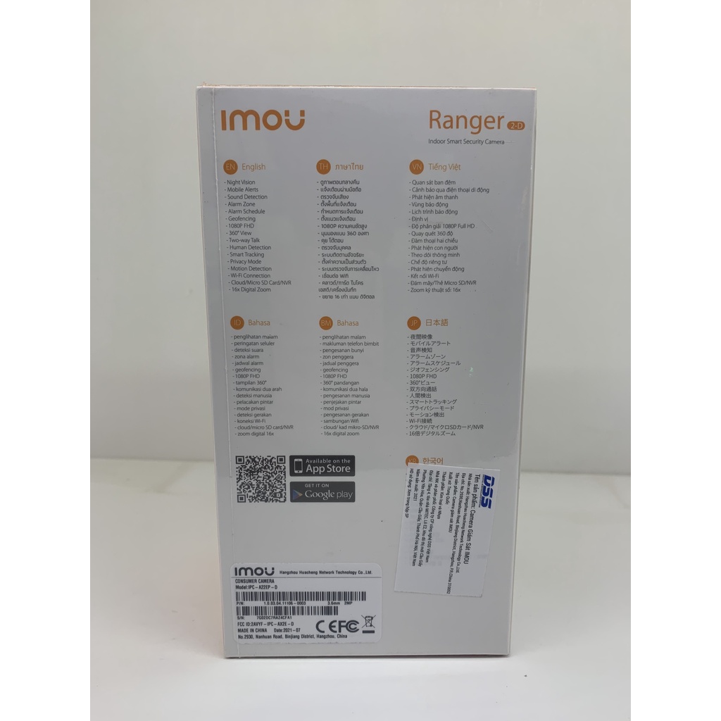 Camera IP 2MP 4MP XOAY 360 WIFI IMOU Ranger2 A22EP (1080P) A42P (2K) Full HD Còi Hú Báo Động Độ nét cao DAHUA C22EP Cue | BigBuy360 - bigbuy360.vn