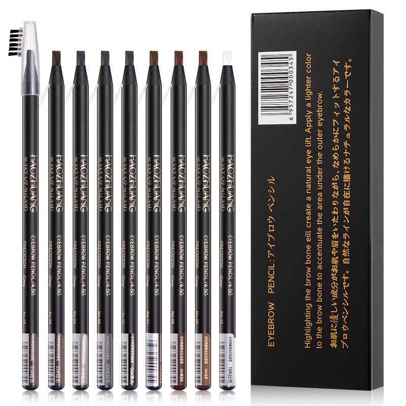 Chì Xé Kẻ Mày Haozhuang Cứng Phẩy Sợi Eyebrow Pencil