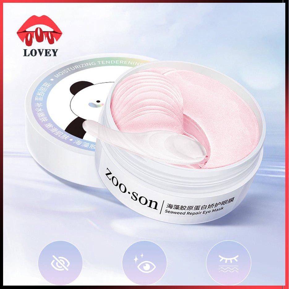 [Hàng mới về] Hộp 60 Miếng Mặt Nạ Mắt Collagen Ngọc Trai Đen Tự Nhiên Dưỡng Ẩm Xóa Quầng Thâm Chống Lão Hóa Hiệu Quả