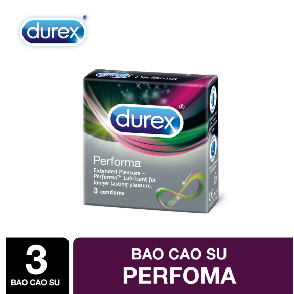 Bộ 3 bao cao su Durex Performa 3 bao