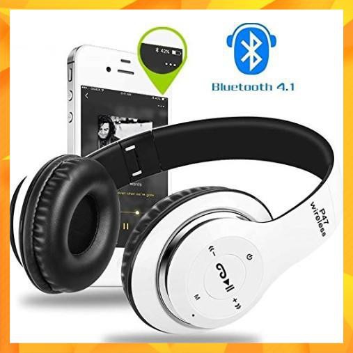 tai nghe bluetooth P47 chụp tai bass đập cực mạnh, tai nghe không dây P47 có khe cắm thẻ nhớ