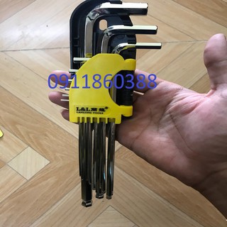 bộ 9 lục lăng đầu bi tròn