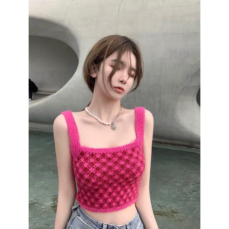 Áo hai dây dáng ôm gợi cảm theo phong cách Hàn Quốc dành cho nữ