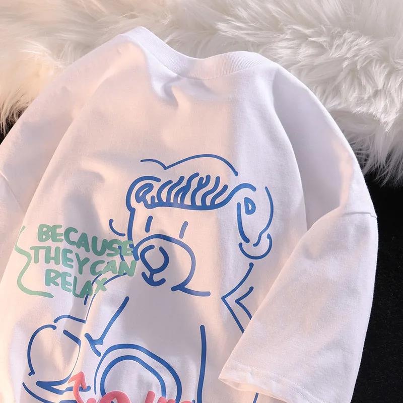 HIIXIIVI Áo Thun 100% cotton Tay Ngắn Cổ Tròn Thời Trang Mùa Hè Phong Cách Hàn Quốc Cho Nữ 2022