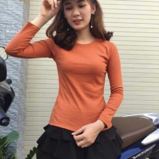Áo thun gân tay dài
