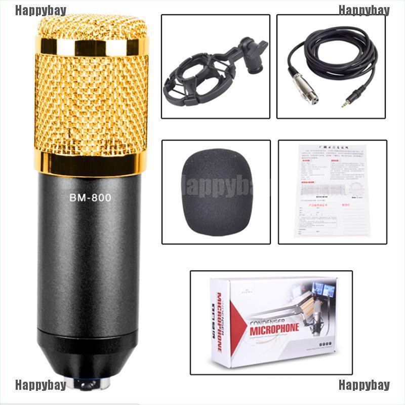 Happybay BM800 Dynamic Condenser Microphone Sound Studio KTV Singing Recording