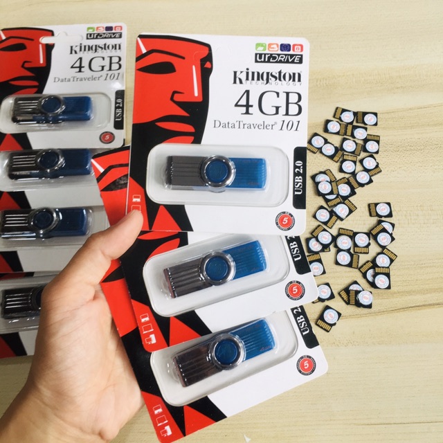 Combo 10 Usb Kingston 4GB (Tặng Thẻ Nhớ 8GB)