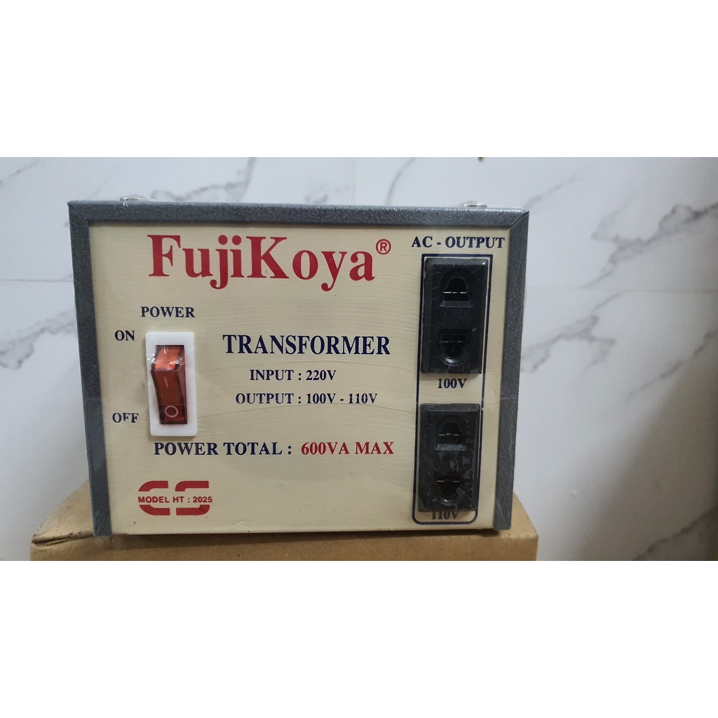 Biến áp FujiKoya 600VA hàng chính hãng, bảo hành 12 tháng