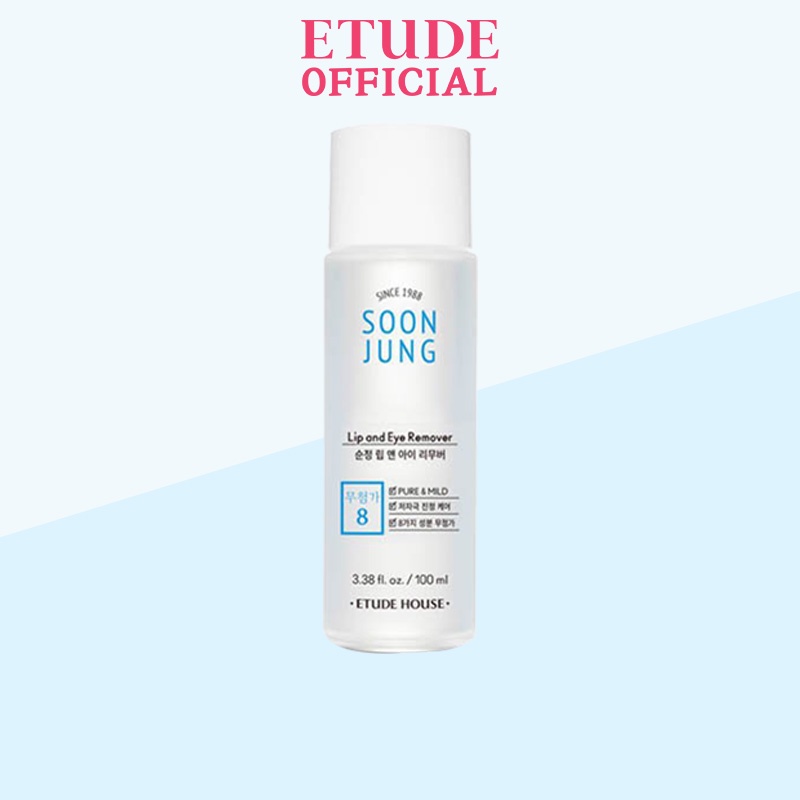 Nước Tẩy Trang Cho Mắt Và Môi nhẹ nhàng hiệu quả ETUDE SoonJung Lip &amp; Eye Remover 100ml