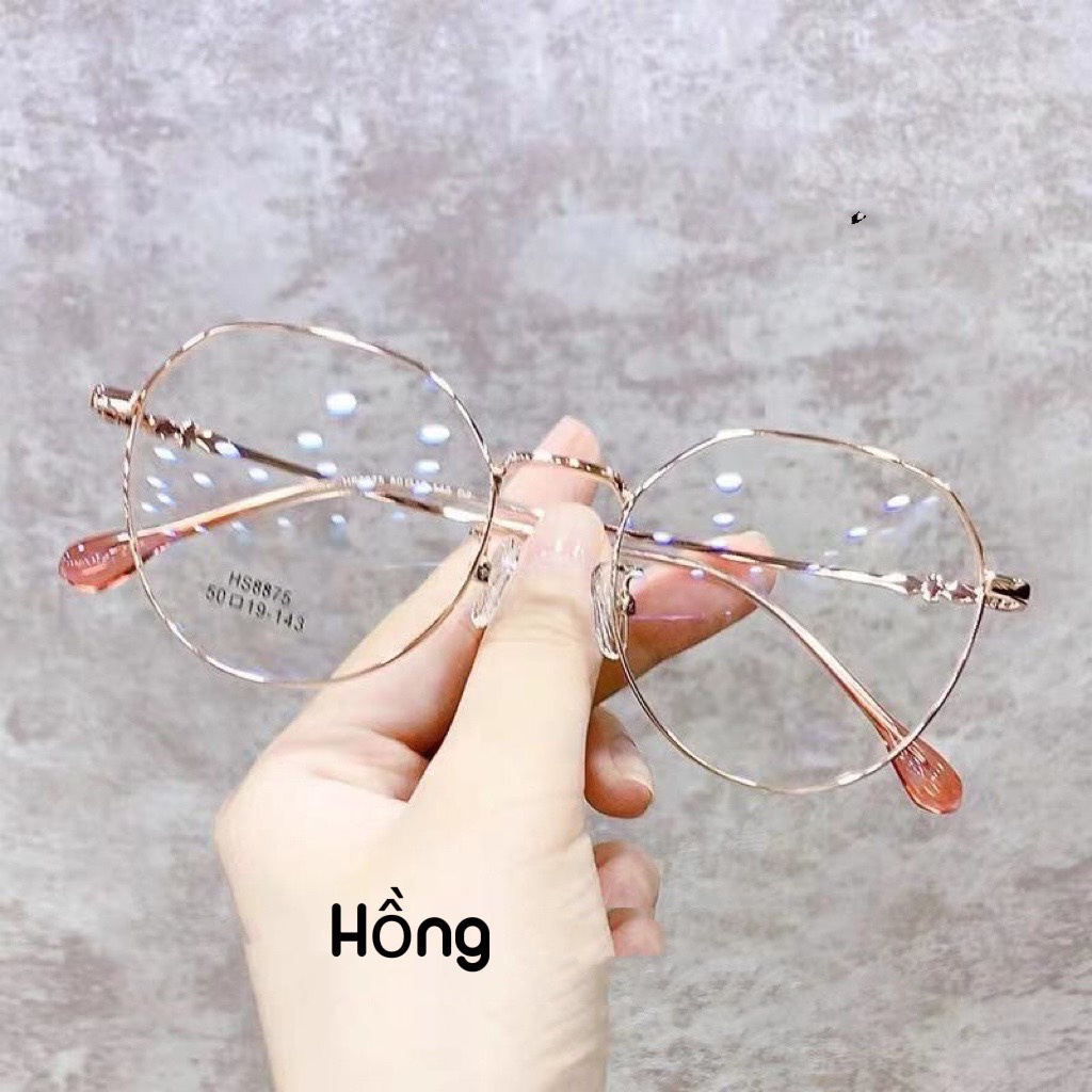 Mắt Kính Gọng Kim Loại Chống Ánh Sáng Xanh Thời Trang Cho Nữ 848