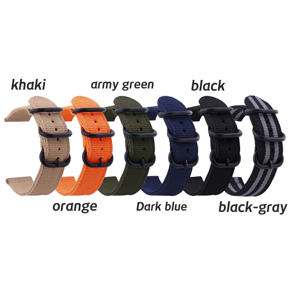 Dây Đeo Đồng Hồ Thể Thao 18mm 20mm 22mm 24mm Bằng Nylon