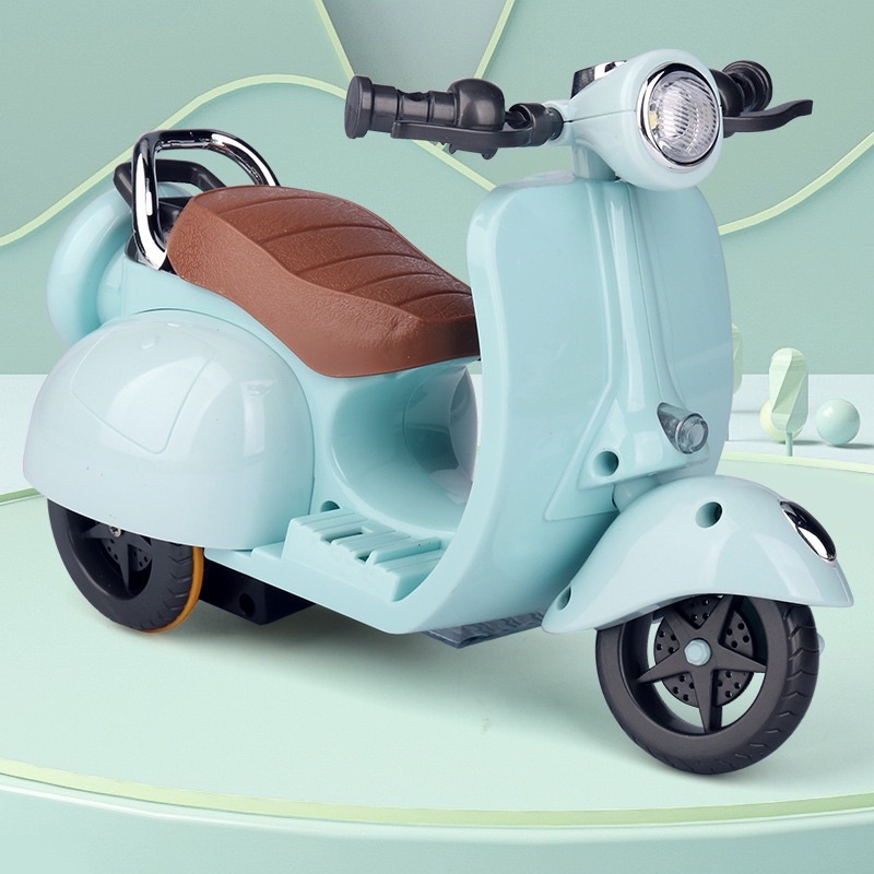 Xe bốc đầu chạy pin (mô hình xe vespa)