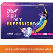 (Mẫu mới) Băng vệ sinh Diana Night 35cm