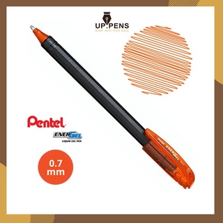 Bút gel Pentel Energel BL417 - Ngòi 0.7mm - Mực cam (Orange)