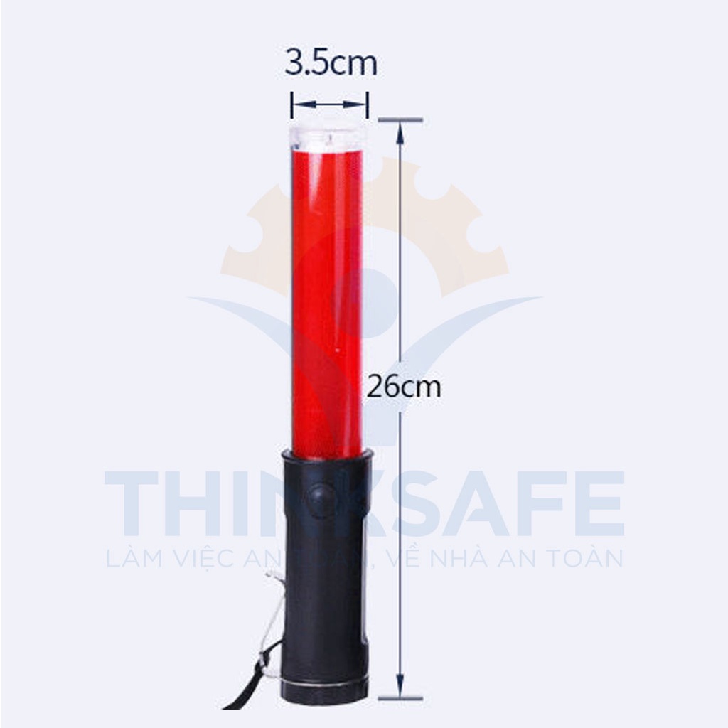 Đèn cảnh báo nguy hiểm điều khiển giao thông chạy pin,sáng 3 chế độ, chớp, tự động - THINKSAFE