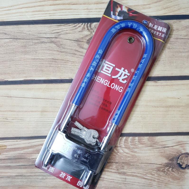 Khóa chữ u dài 34cm khóa xe máy cửa kính cường lực - HV Store 416