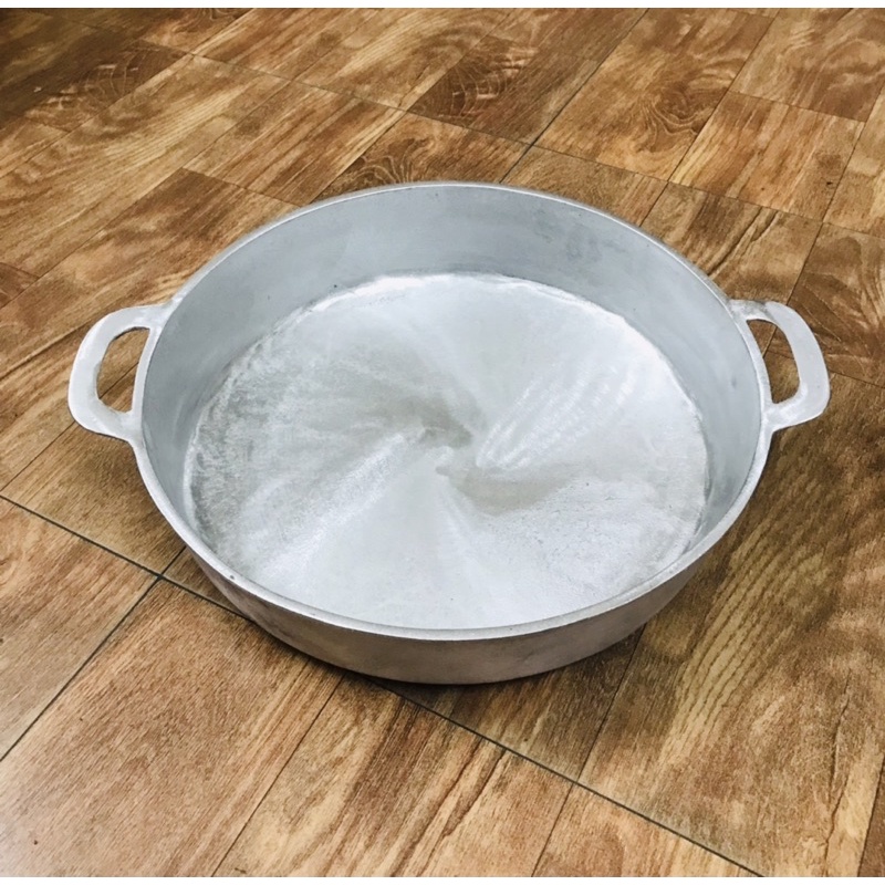 Chảo gang đúc đáy bằng cỡ lớn đk 35cm