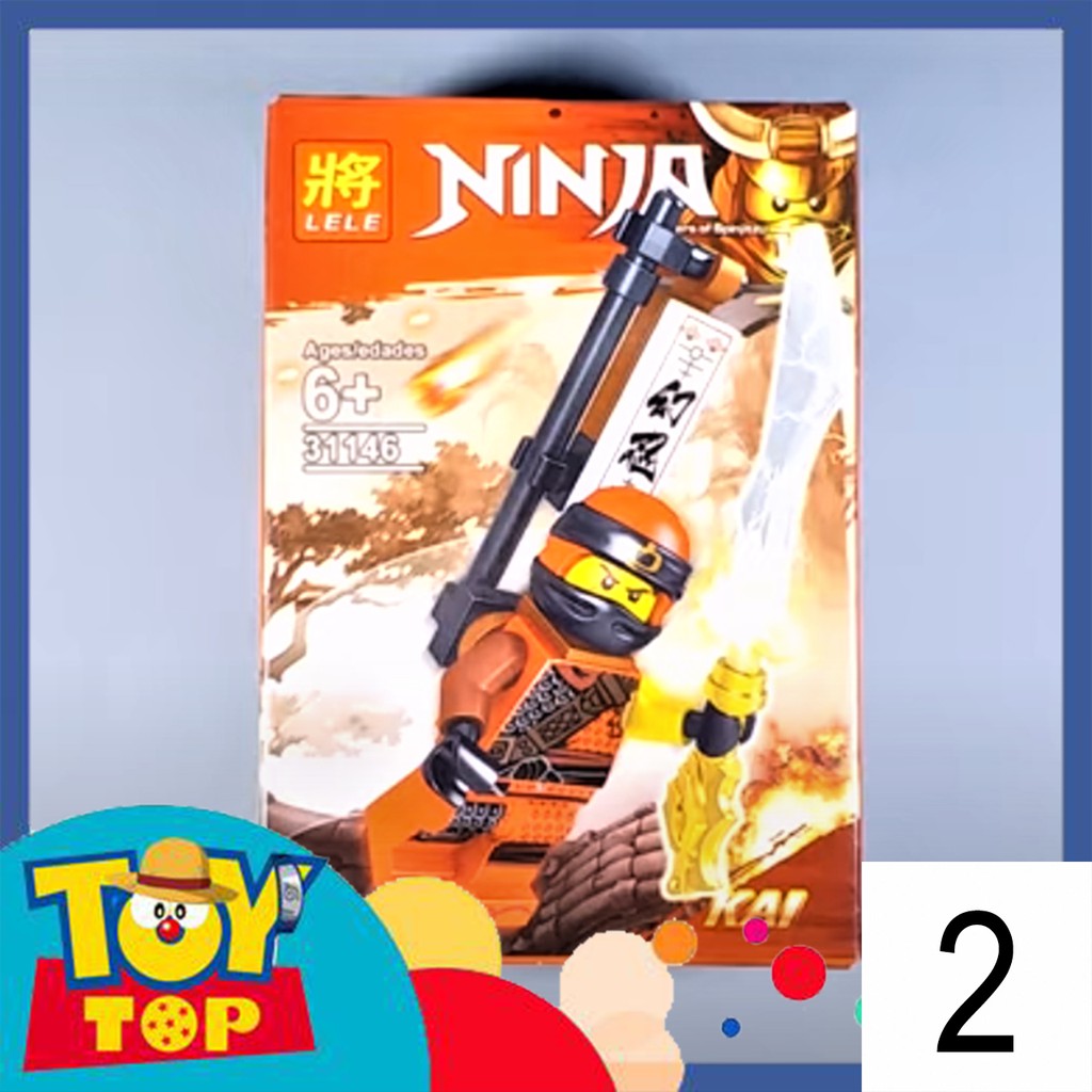 Đồ chơi lắp ghép ninjago nhân vật Lloyd Golden Wu Kai .. season 9 suit hunted xếp hình mini ninja LeLe 31146