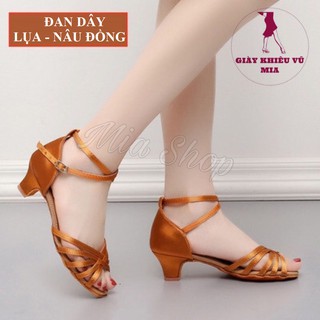 Giày Khiêu Vũ Dance Sport Đế Thấp Gót Nhọn