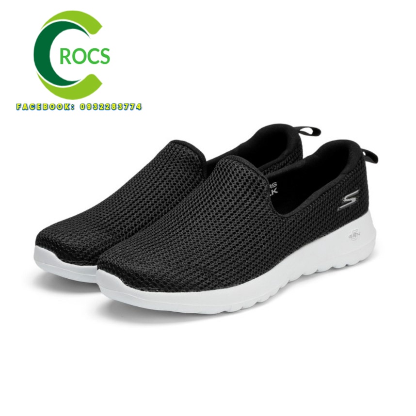 Giày chạy bộ Skechers Gowalk joy cho nữ màu đen đế trắng