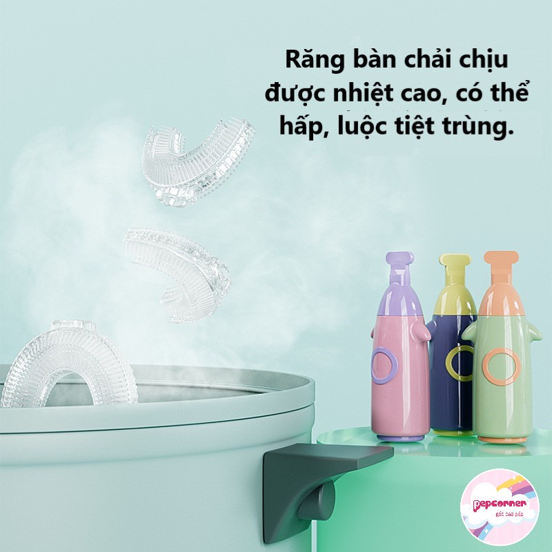 Bàn chải đánh răng chữ U cho bé hình hỏa tiễn từ 1- 8 tuổi