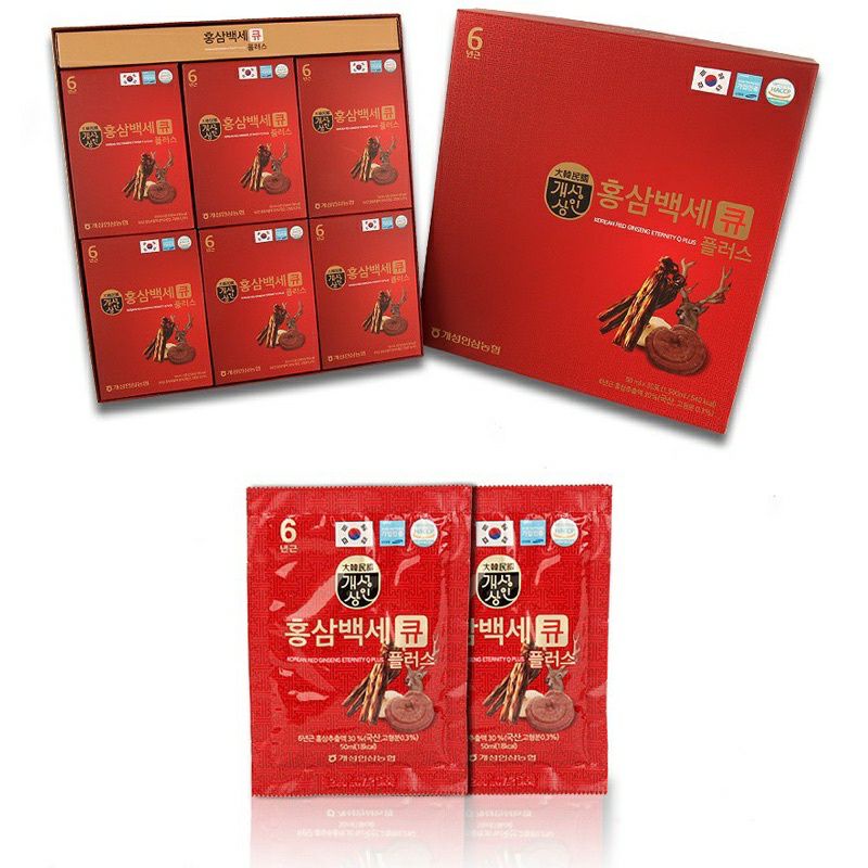 Nước Hồng Sâm Nhung  Hươu Linh Chi QPlus Hàn Quôc