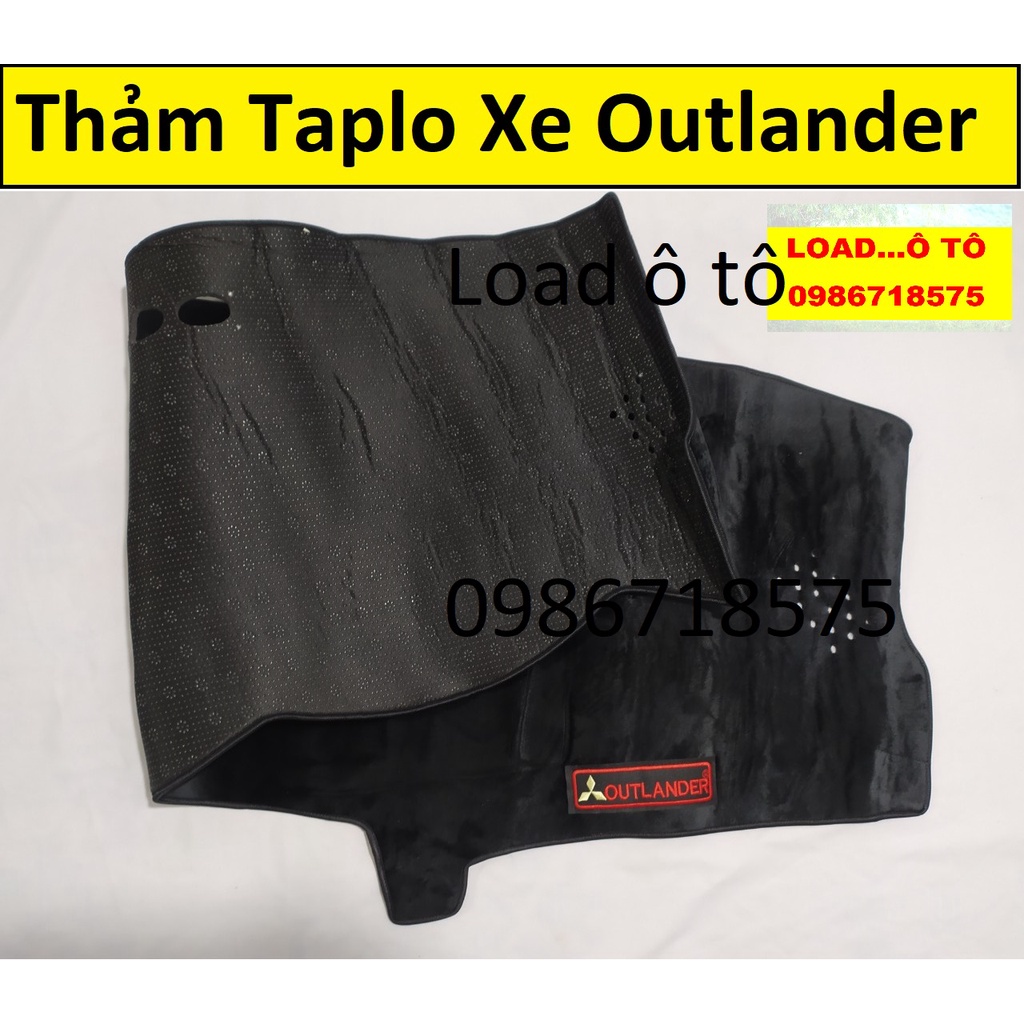 Thảm Chống Nắng Taplo Xe Mitsubishi Outlander 2022-2018 Mẫu Nhung Cao Cấp